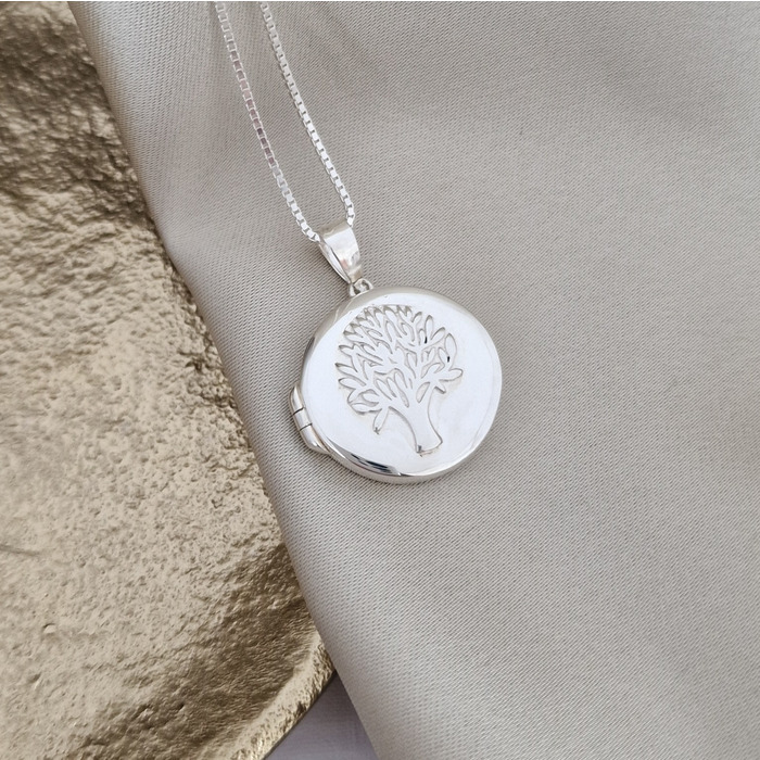 Medalion Copacul Vietii – Locket cu poze in interior – Argint 925 925