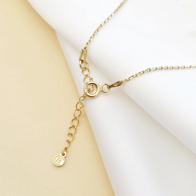 Lantisor cu medalion inima 20 mm cu poza in interior - Gravura personalizata - Argint 925 placat cu Aur Galben 18K picture - 7