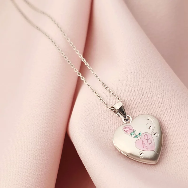 Medalion inima cu poze in interior - Rose 18 Memories - Argint 925 picture - 2
