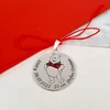 Pandantiv personalizat Botez - Winnie the Pooh - Model decorat cu email - Argint 925