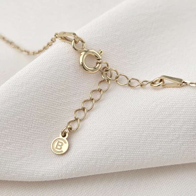 Lantisor cu Pandantiv Rotund Copacul Vietii Yin & Yang din Argint 925 Placat cu Aur de 18K - Decorat cu Smarald si Personalizabil cu 8 Nume picture - 3