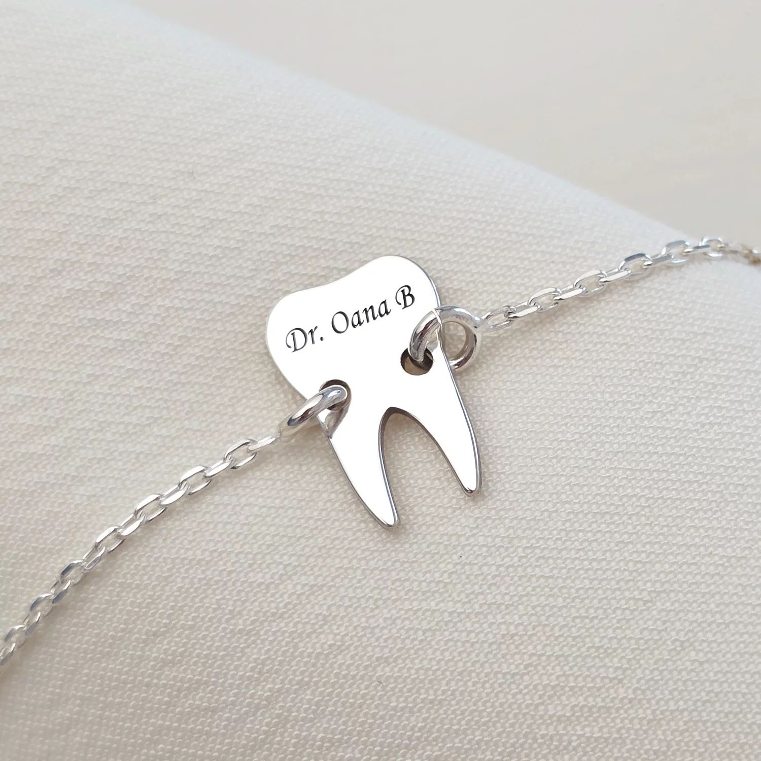 Bratara dinte cu lantisor - Argint 925