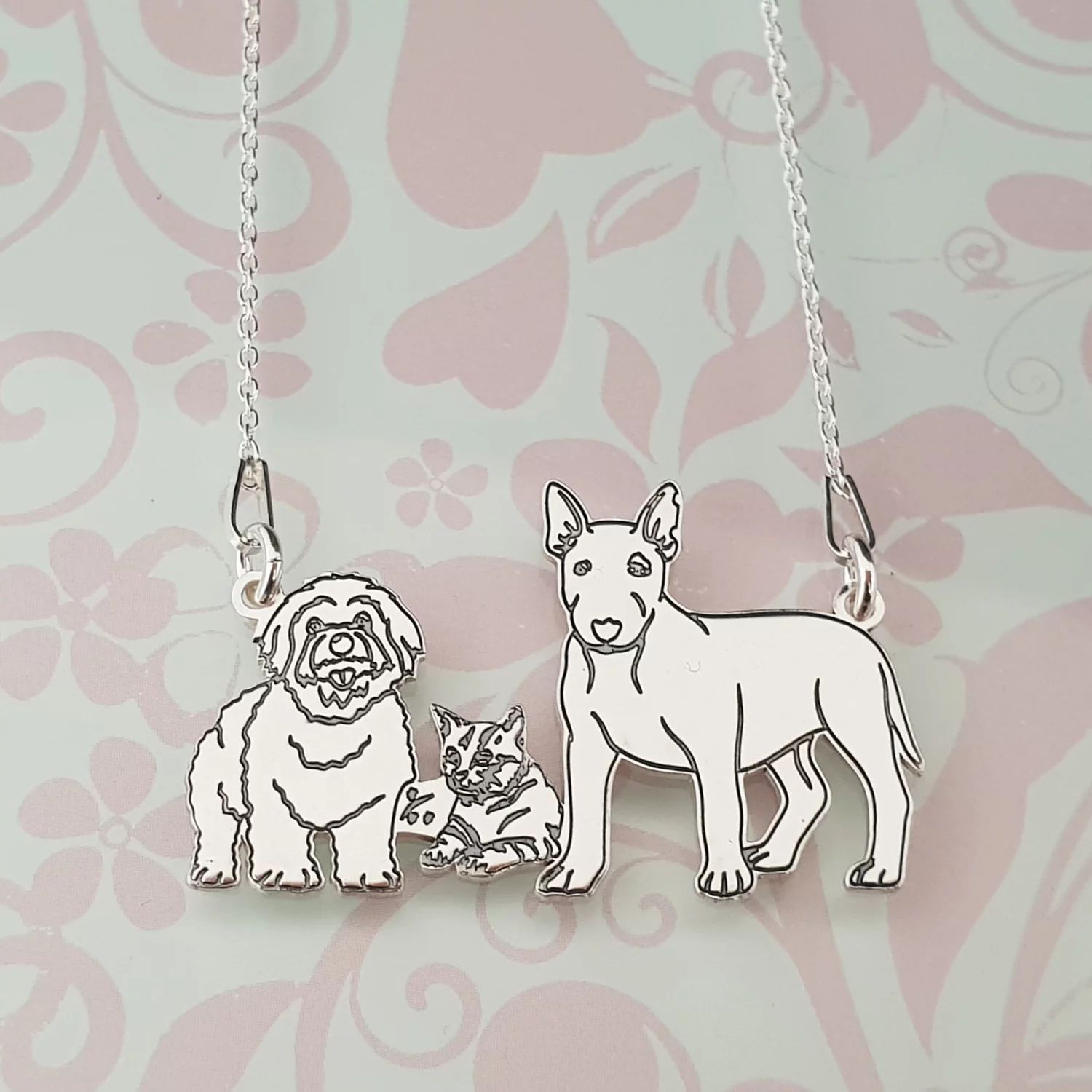 Lantisor 3 Animale - Argint 925