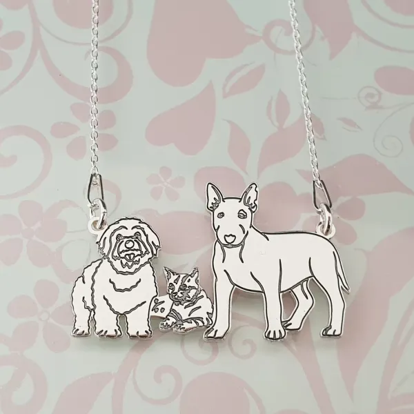 Lantisor 3 Animale - Argint 925