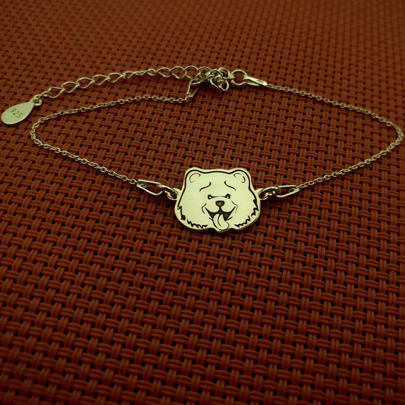 Bratara Chow Chow cu lantisor - Argint 925 picture - 9