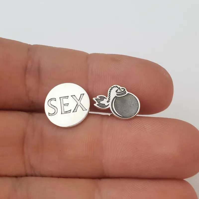 Cercei personalizati - Feeling Sexy - Colectia Moody - Argint 925 picture - 5