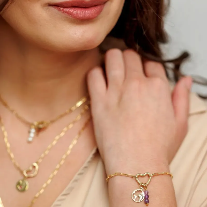 ELM-Origin – Brățară bază MINI PAPERCLIP – Argint placat cu Aur Galben 18K picture - 6