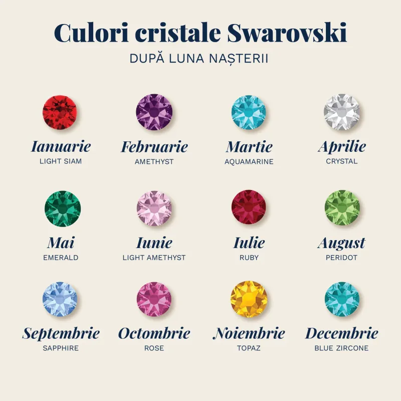 Lantisor personalizat - In inima mea pentru totdeuna - Argint 925 - cristal Swarovski picture - 5