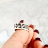 Set 2 inele personalizate - Proud of my sister - Argint 925