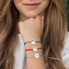 Set 3 bratari personalizata - Banuti 12 mm - Fetitele Powerpuff - Argint 925 - snur reglabil