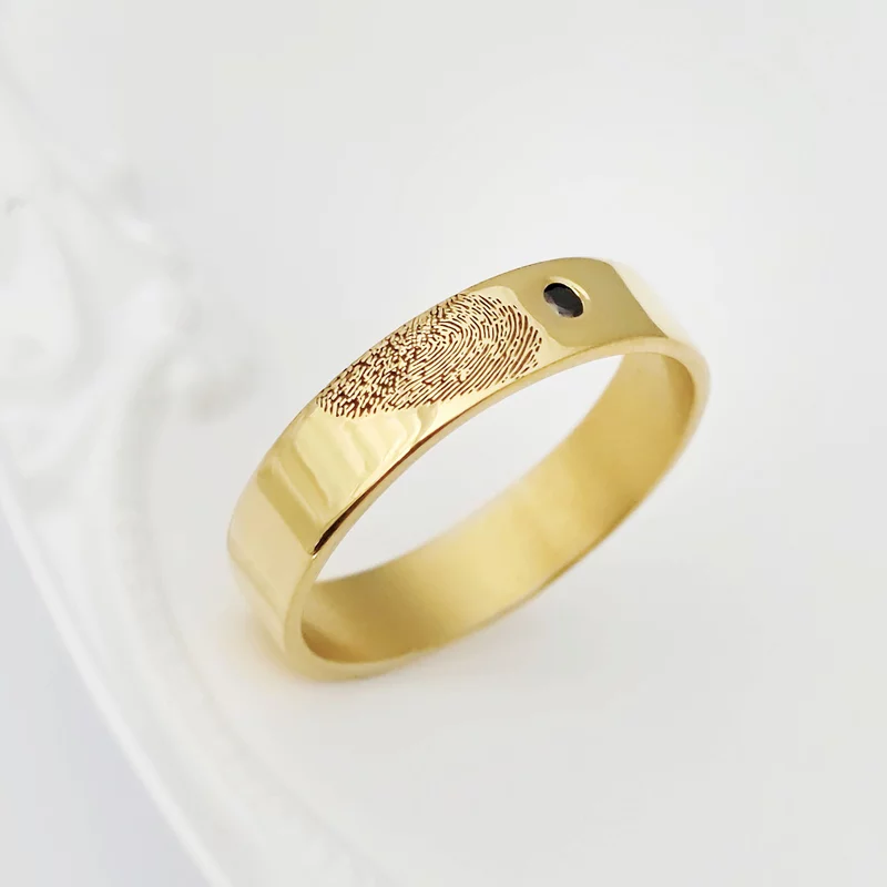 Verigheta Amprenta sufletului - Argint placat cu Aur Galben 18K - Diamant natural picture - 5