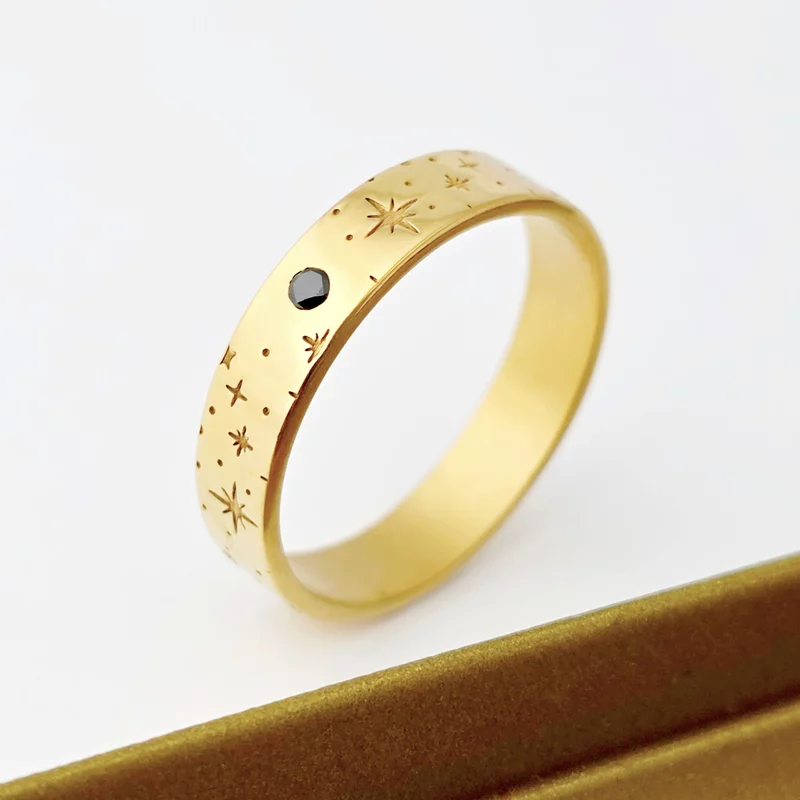 Verigheta Astralis - Argint placat cu Aur Galben 18K - Diamant natural picture - 7