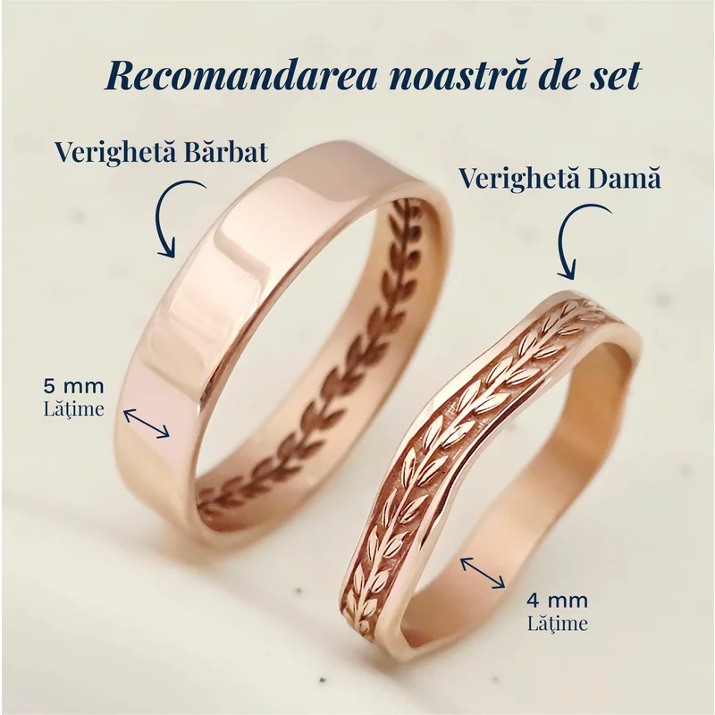 Verigheta Dragostea infinita barbat - Argint placat cu Aur Roz 18K picture - 3