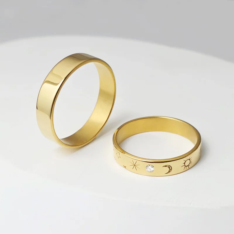 Verigheta Infinit barbat - Argint placat cu Aur Galben 18K picture - 5