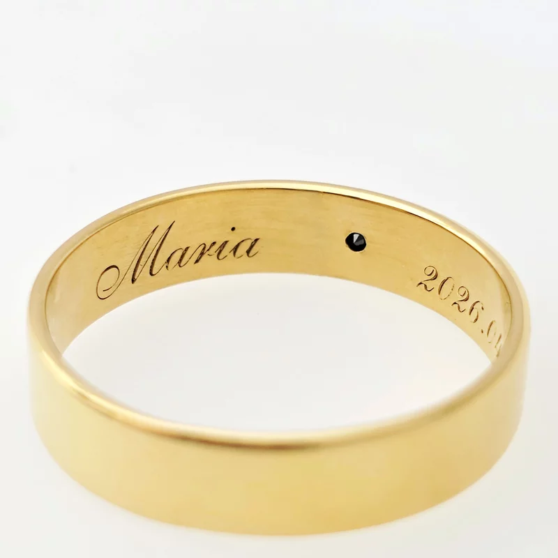Verigheta Iubire pura - Argint placat cu Aur Galben 18K - Diamant natural picture - 6