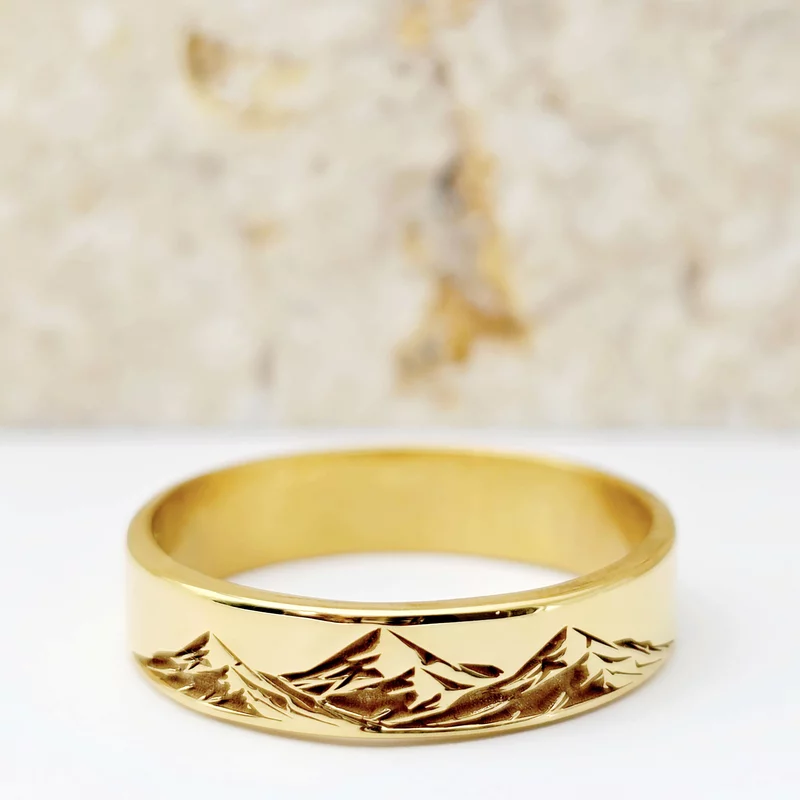 Verigheta Munte de iubire - Argint placat cu Aur Galben 18K picture - 5