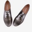 Pantofi Oxford din piele naturala gri Yaris