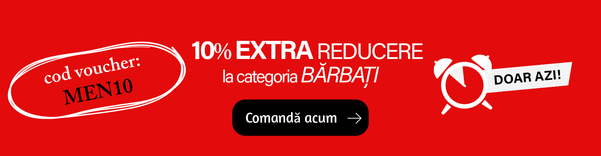 MEN10 - cod voucher in categoria barbati