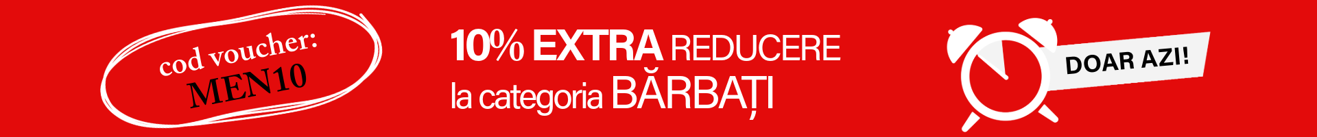 MEN10 - cod voucher in categoria barbati