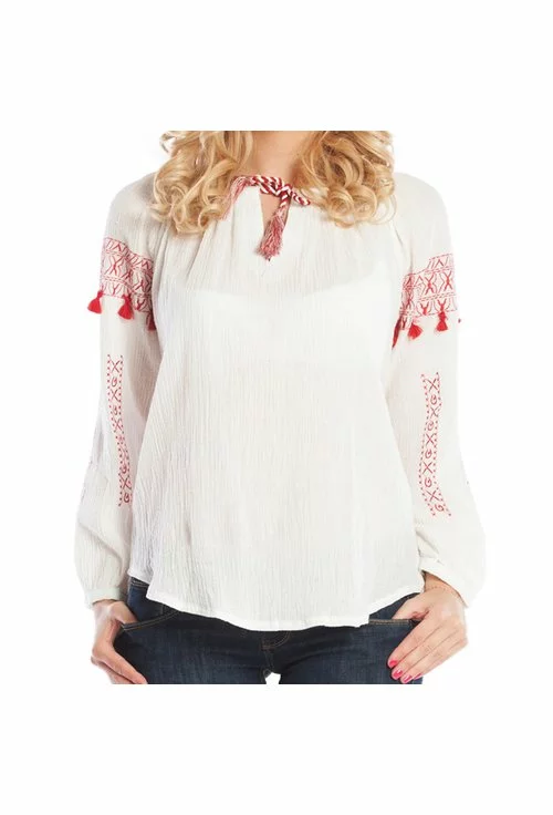 Bluza Ie dama White and Red