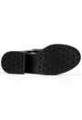 Botine negre din piele lacuita