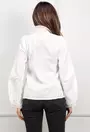 Camasa alba cu detalii florale