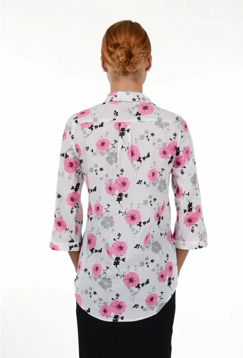 Bluza din bumbac cu imprimeu floral Agata