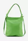 Geanta/Rucsac din piele texturata culoarea verde crud