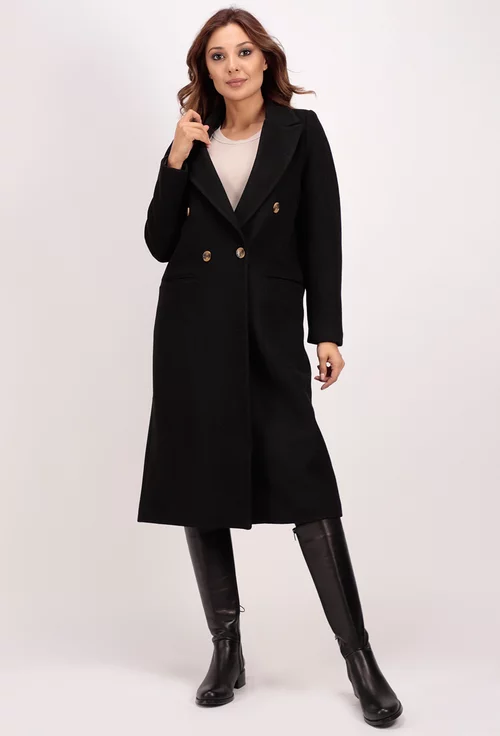 Palton casual negru