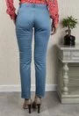 Pantaloni bleu inchis din bumbac Larina