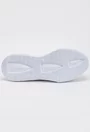 Pantofi albi din piele naturala cu siret si detalii perforate