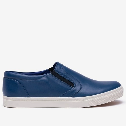 Pantofi bleumarin din piele naturala Summer Rain