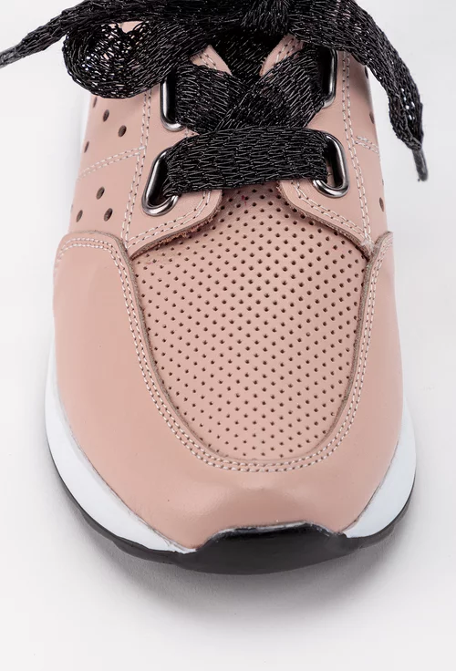 Duplication Flash Perth Pantofi casual din piele naturala nuanta roz pal - Dasha.ro