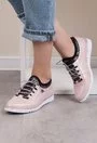 Pantofi casual roz pal din piele naturala Star