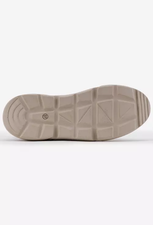 Pantofi din piele aurie cu detalii snake print