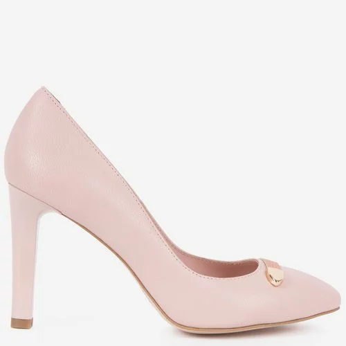 Pantofi din piele naturala roz Aleph