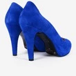 Pantofi din piele naturala albastri Janine