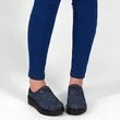 Pantofi din piele naturala albastri Jeans