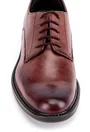 Pantofi maro din piele tip Oxford