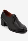 Pantofi office negri din piele