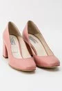 Pantofi office roz trandafiriu din piele naturala Rox