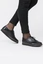 Pantofi Oxford negri din piele naturala Anica