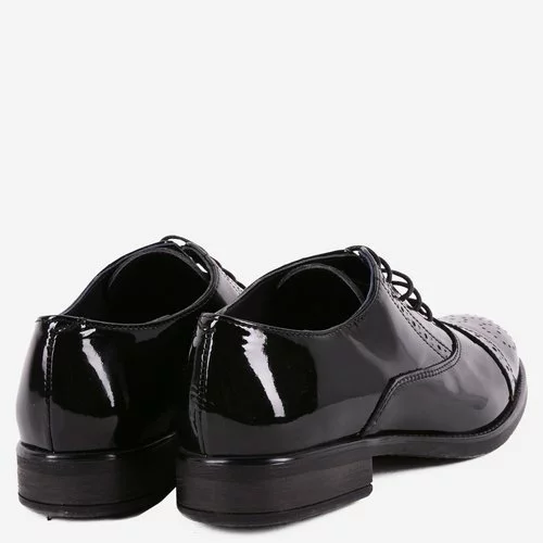 Pantofi Oxford din piele naturala negri Jesse