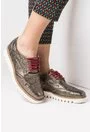 Pantofi Oxford nuanta bronzului din piele naturala Kriss