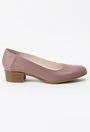 Pantofi rose inchis din piele naturala Azaleya