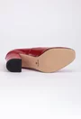 Pantofi rosii din piele lacuita cu toc
