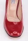 Pantofi rosii din piele lacuita cu toc