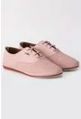 Pantofi roz pudra din piele naturala Sundance