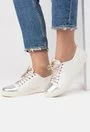 Pantofi sport albi din piele naturala Victoria