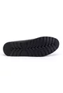Pantofi sport negri din piele cu talpa flexibila